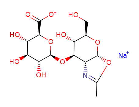 2-methyl-[1,2-di-deoxy-3-O-(sodium β-D-glucopyranosyluronate)-α-D-glucopyrano]-[2,1,d]-2-oxazoline